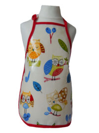 Kid's Ollie Owl oilcloth apron