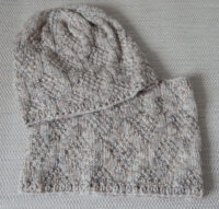 Handcrafted hat and cowl set