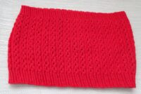 Handcrafted cable stitch cowl