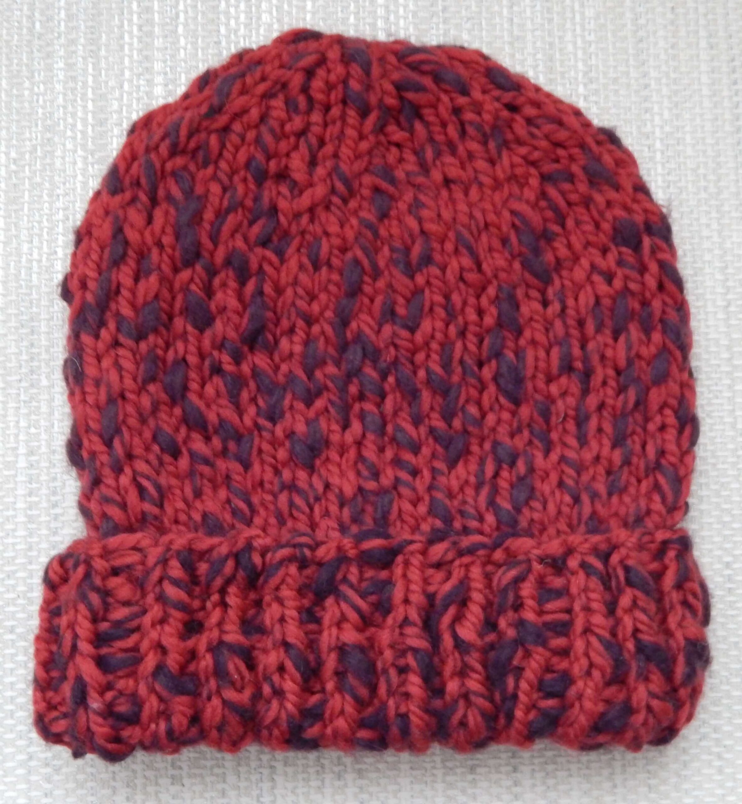 adults chunky slouch hat in red and black adults chunky slouch hat in red and green