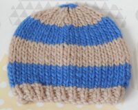 handknitted kid's beanie