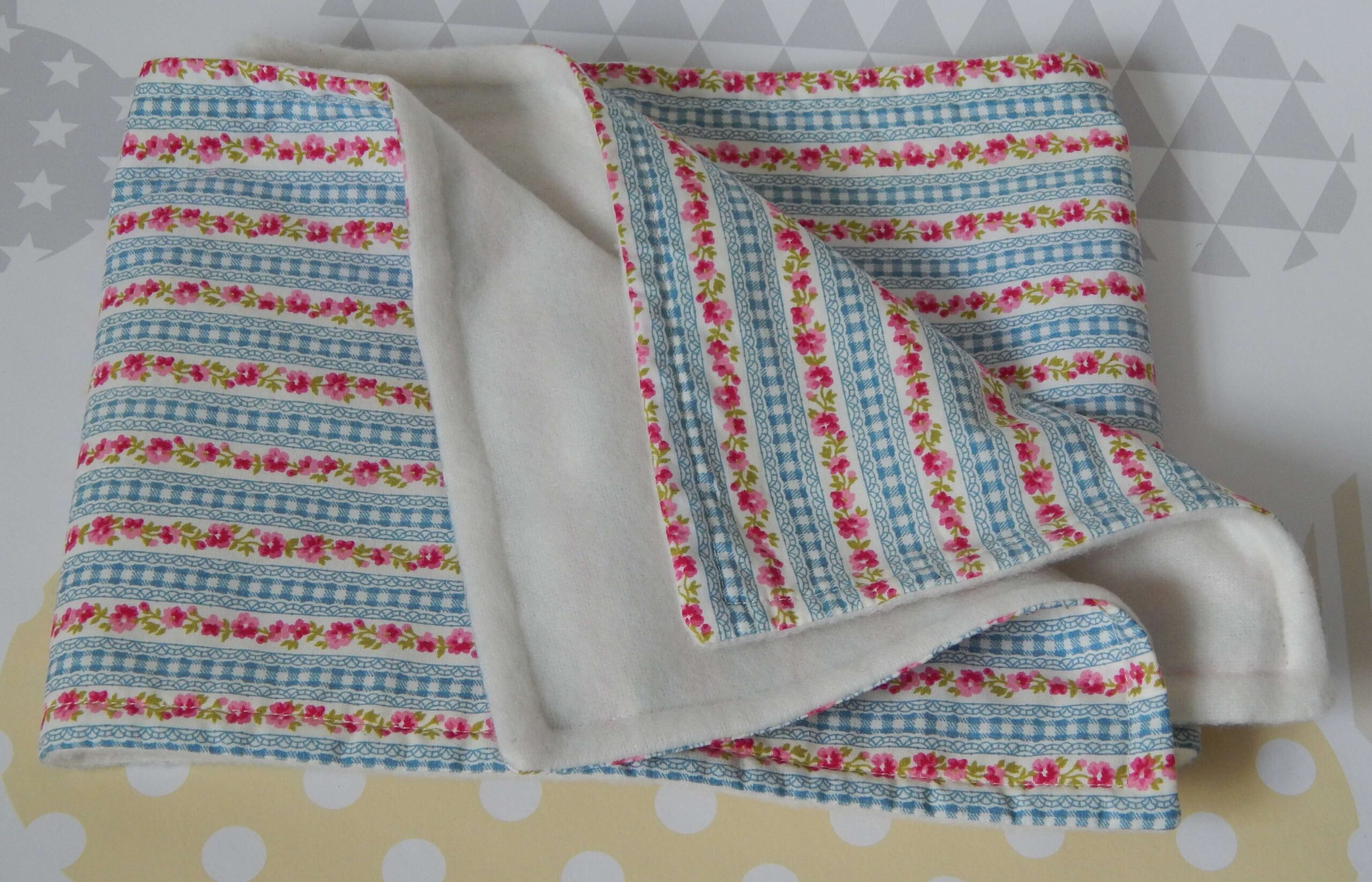 kids scarf sky flower stripe girls' fleece lined scarf striped