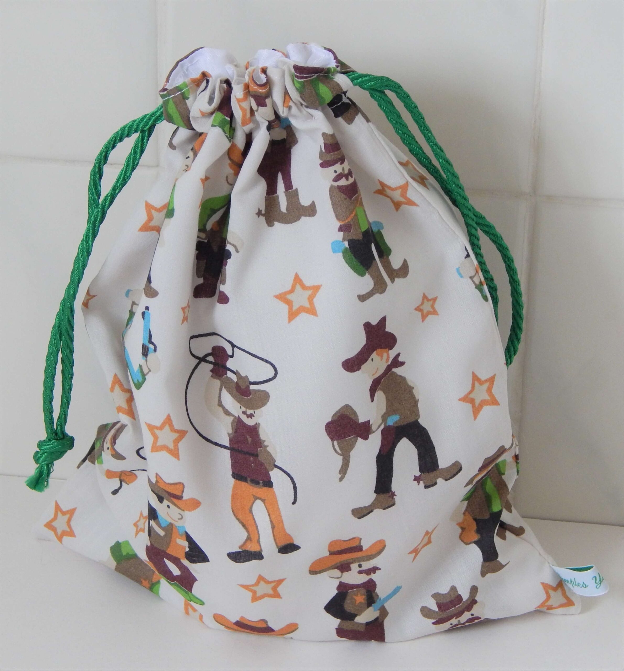 K216 toilet bag cowboys green kid's toilet bag cowboys green