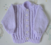 Baby's lilac lacey cardigan