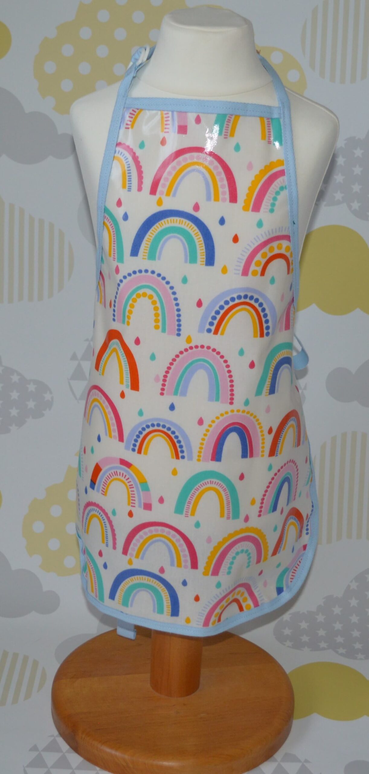 Rainbow sky Oilcloth apron rainbow sky