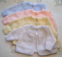 baby cardigan with yoked top group