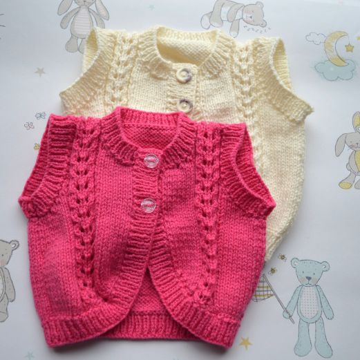 Baby sleeveless cardigans group
