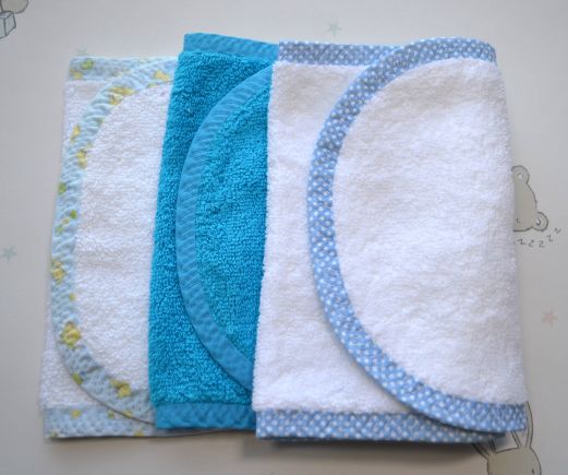 B286 Baby burpcloths Blue 3