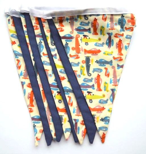 H011 fabric bunting aeroplanes