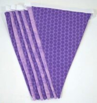Bunting fabric blue and purple