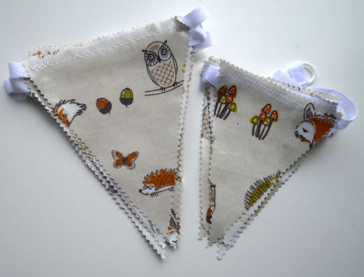 K038 K039 Kids Bunting oilcloth forest friends