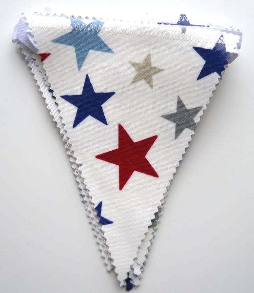 K058 Kids Bunting oilcloth stars lge
